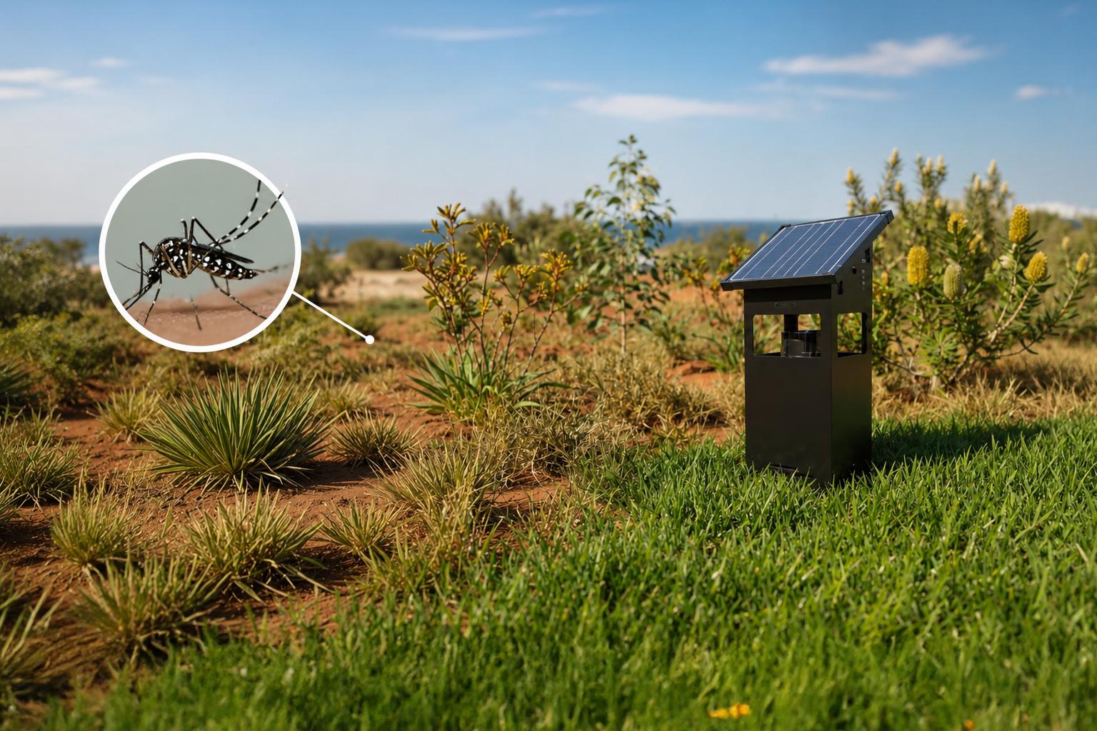 Sistema sostenible de protección perimetral contra el mosquito tigre en una vivienda del Mediterráneo español.